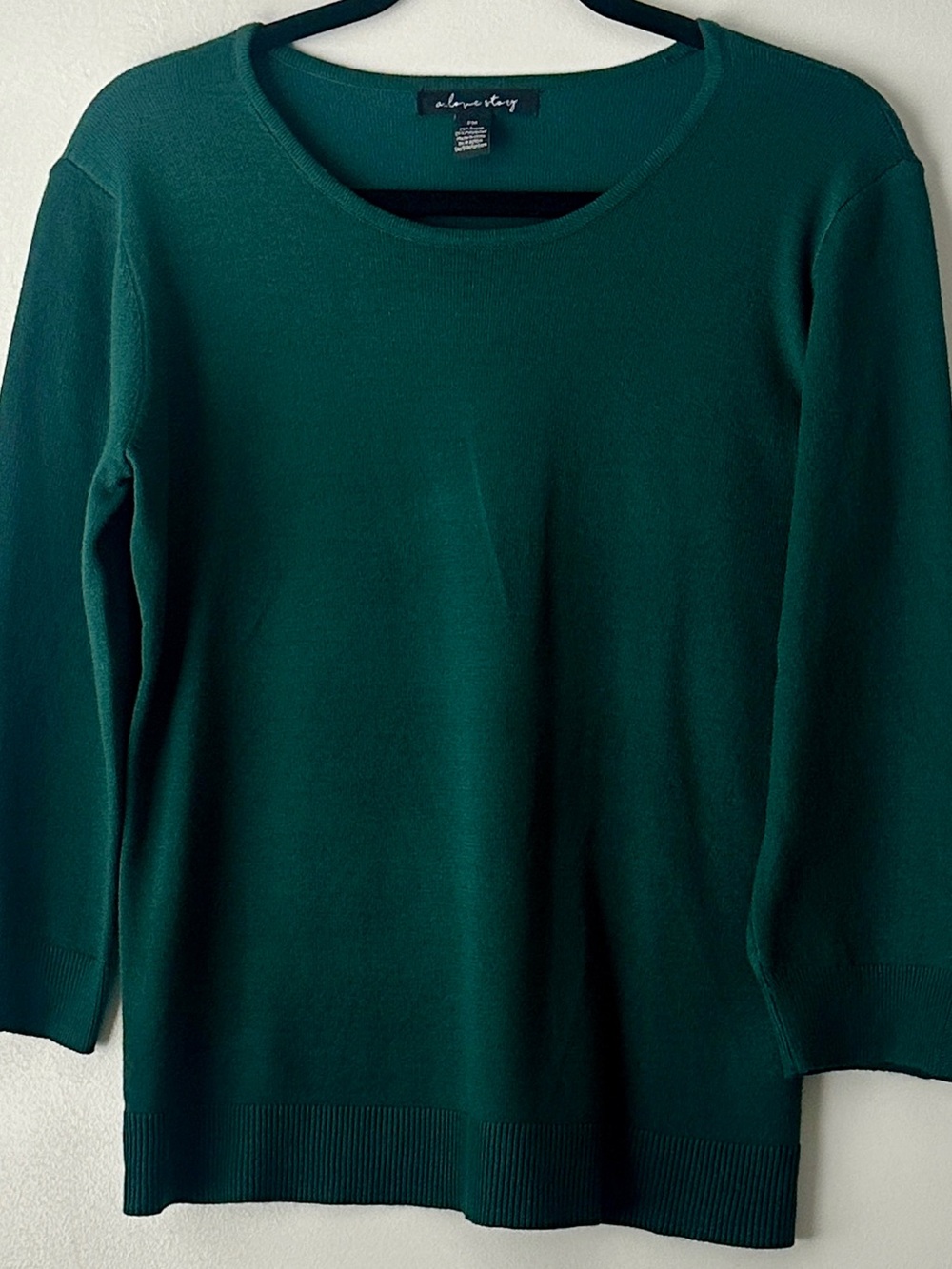 a…love story Scoop Neck Sweater